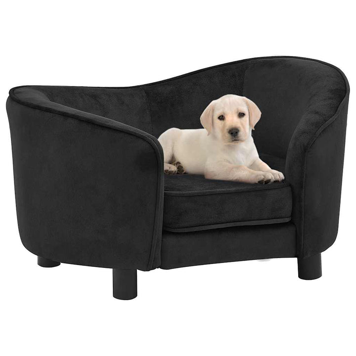 hundesofa 69x49x40 cm plys sort