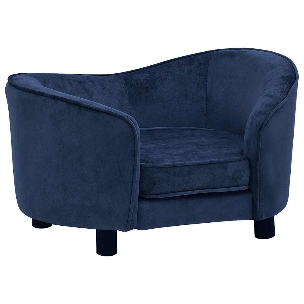 hundesofa 69x49x40 cm plys blå