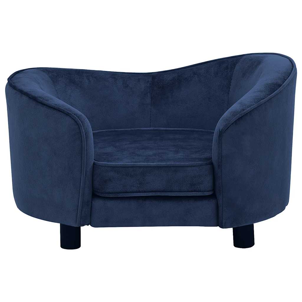 hundesofa 69x49x40 cm plys blå