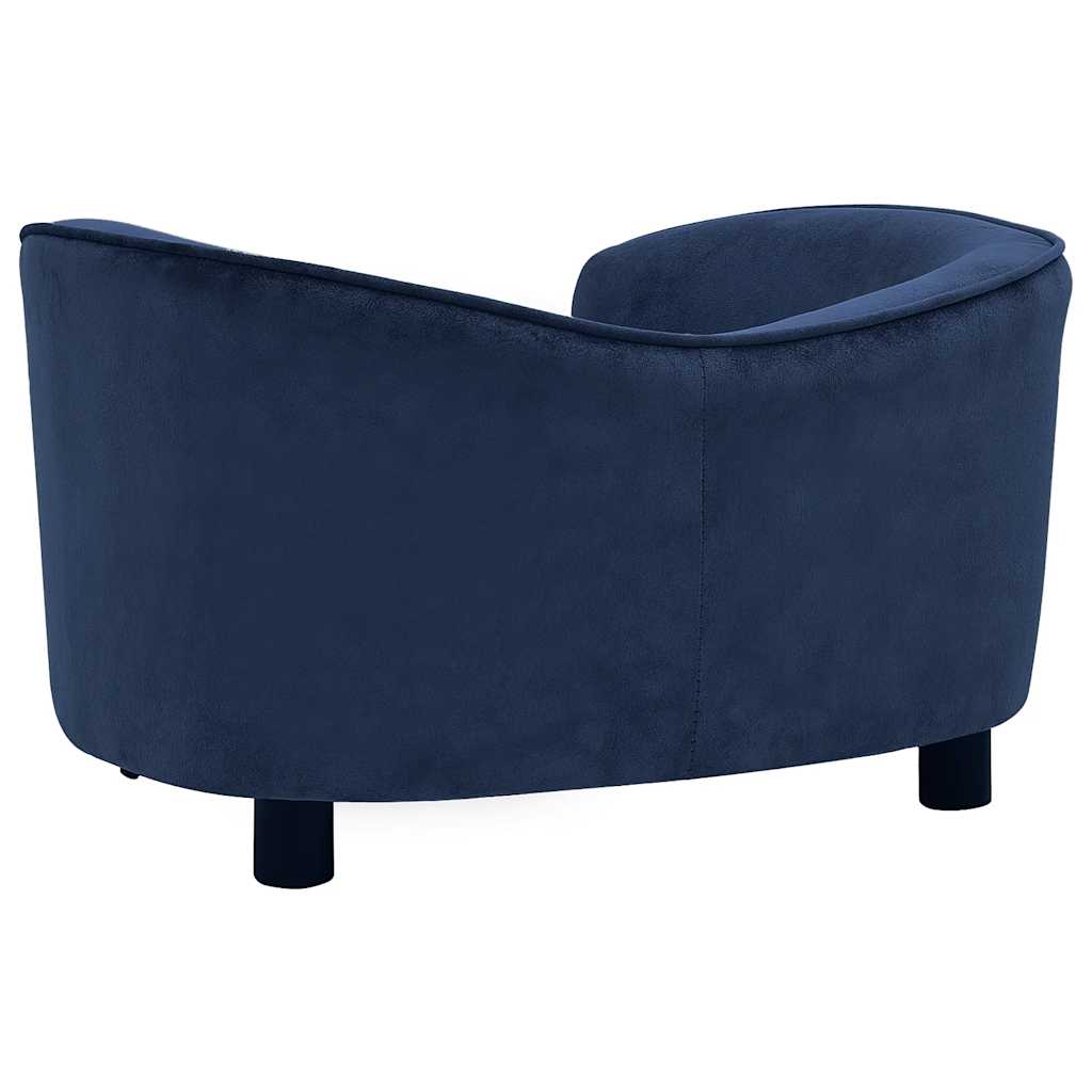 hundesofa 69x49x40 cm plys blå