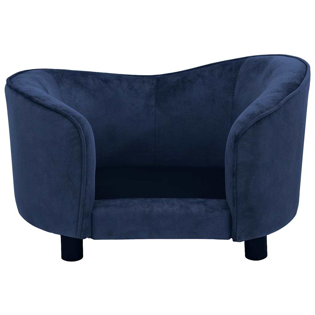 hundesofa 69x49x40 cm plys blå