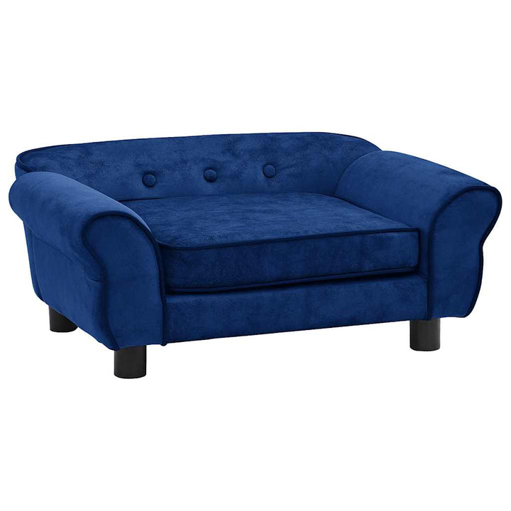 hundesofa 72x45x30 cm plys blå