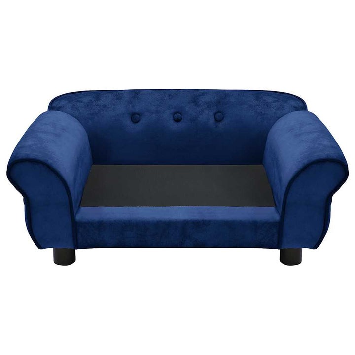 hundesofa 72x45x30 cm plys blå