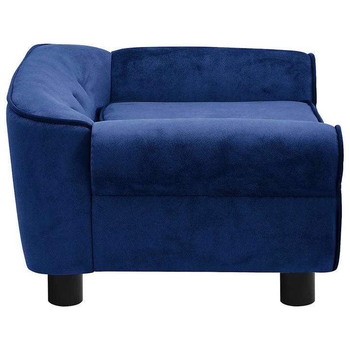 hundesofa 72x45x30 cm plys blå