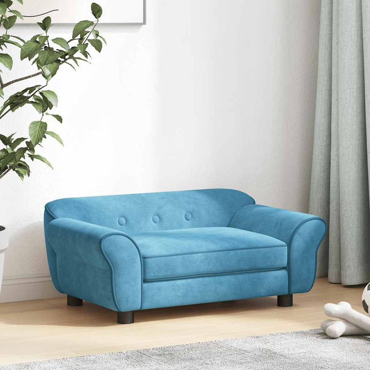 hundesofa 72x45x30 cm plys turkis