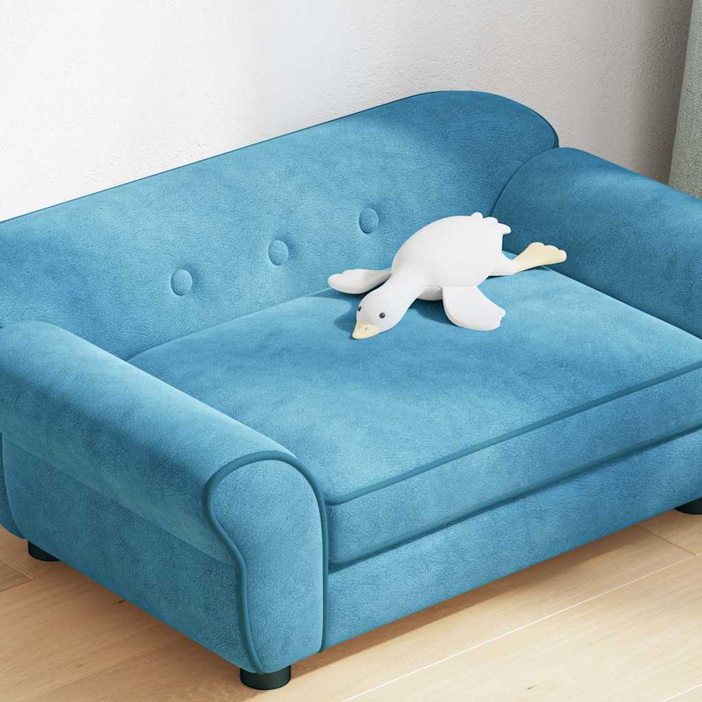 hundesofa 72x45x30 cm plys turkis