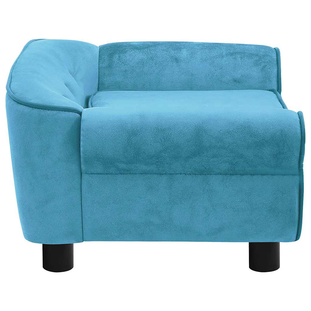 hundesofa 72x45x30 cm plys turkis