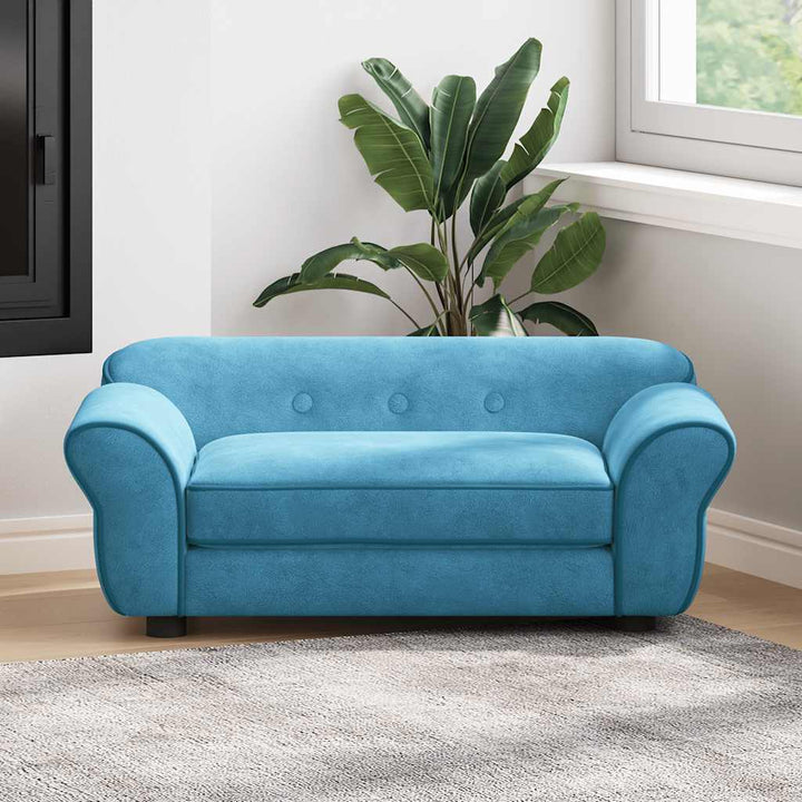 hundesofa 72x45x30 cm plys turkis