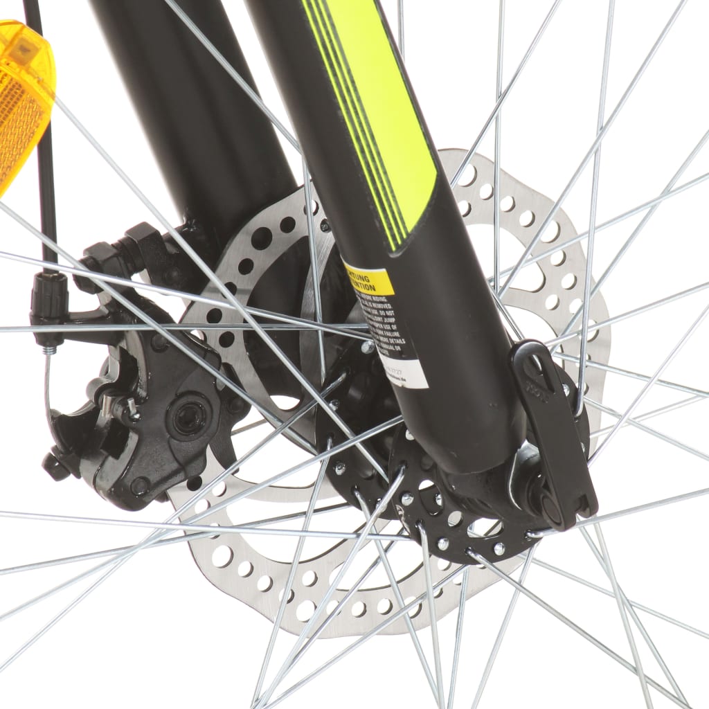 mountainbike 21 gear 27,5 tommer hjul 38 cm rød