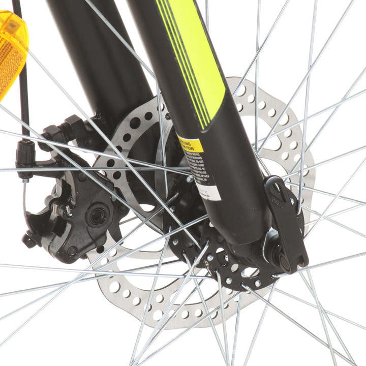 mountainbike 21 gear 27,5 tommer hjul 38 cm rød