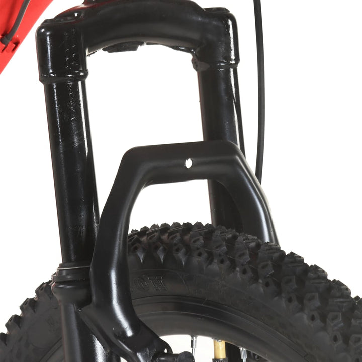 mountainbike 21 gear 27,5 tommer hjul 38 cm rød