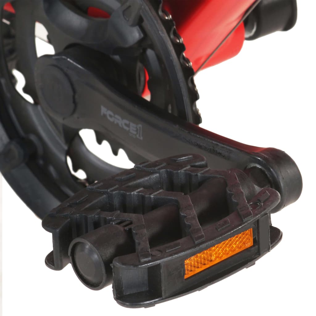 mountainbike 21 gear 27,5 tommer hjul 38 cm rød