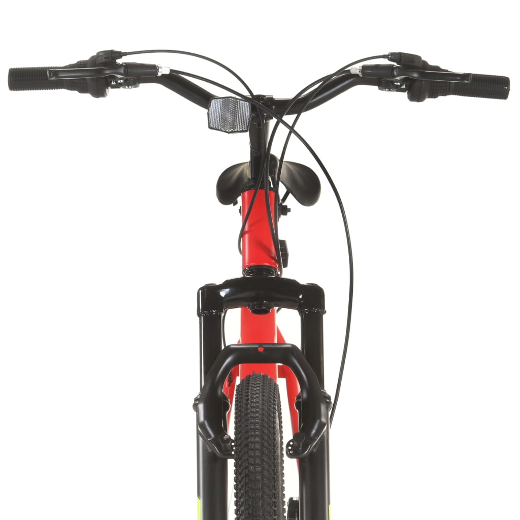 mountainbike 21 gear 27,5 tommer hjul 38 cm rød