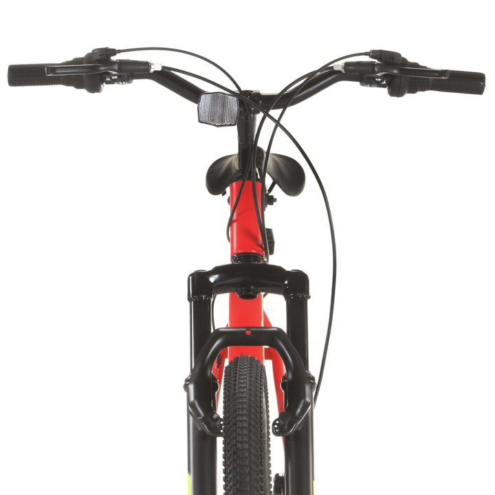 mountainbike 21 gear 27,5 tommer hjul 38 cm rød