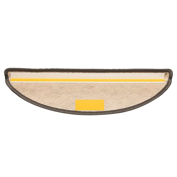 selvklæbende trappemåtter 15 stk. 56x17x3 cm sisal brun-beige
