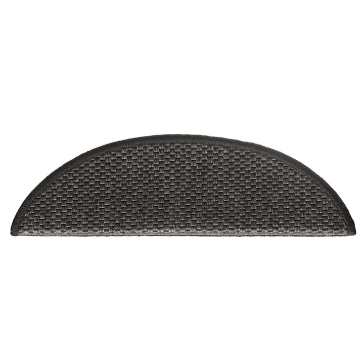 selvklæbende trappemåtter 15 stk. 56x17x3cm sisal-look antracit