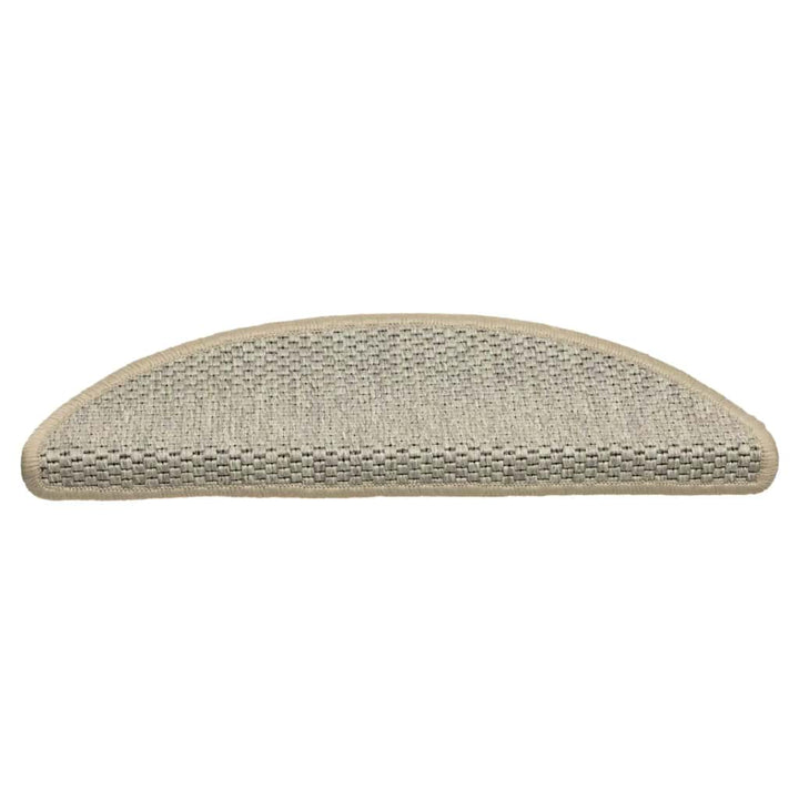 selvklæbende trappemåtte 15 stk. 56x17x3 cm sisal-look lysegrøn