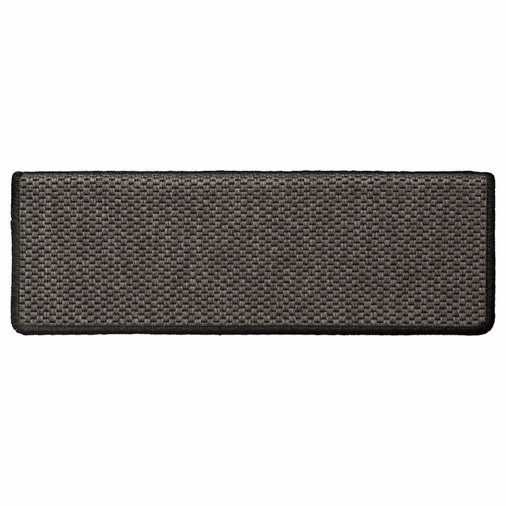 selvklæbende trappemåtter 15 stk. 65x21x4cm sisal-look antracit