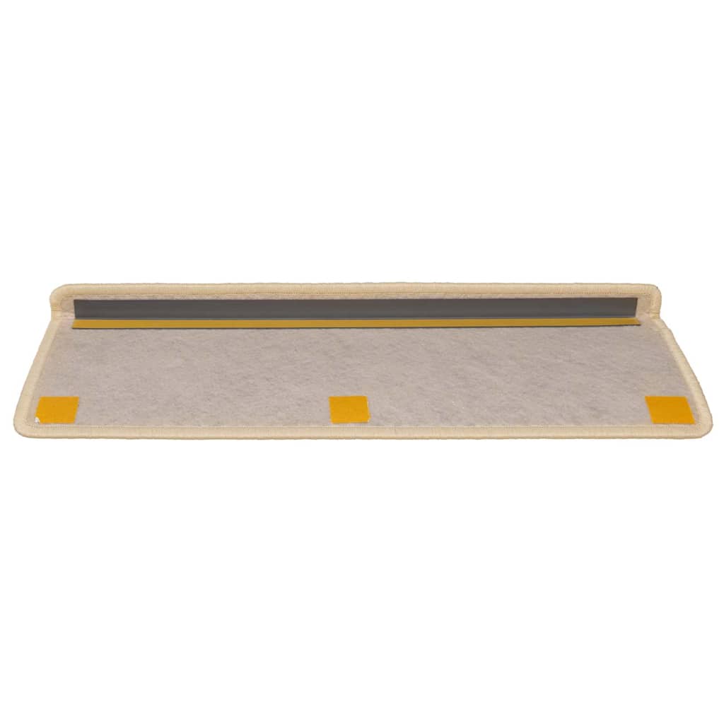 selvklæbende trappemåtter 15 stk. 65x21x4 cm sisal-look Berber