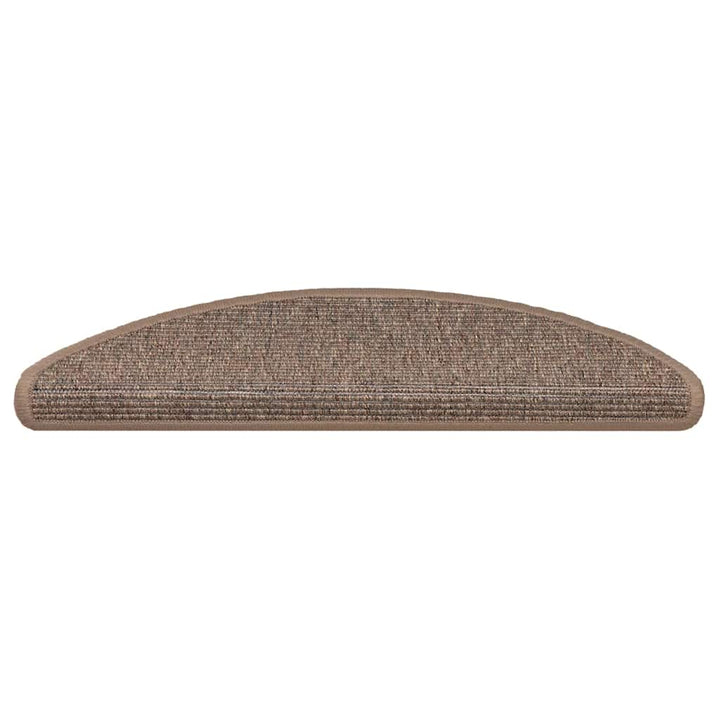 trappemåtter 15 stk. 56x17x3 cm lysebrune halvrunde