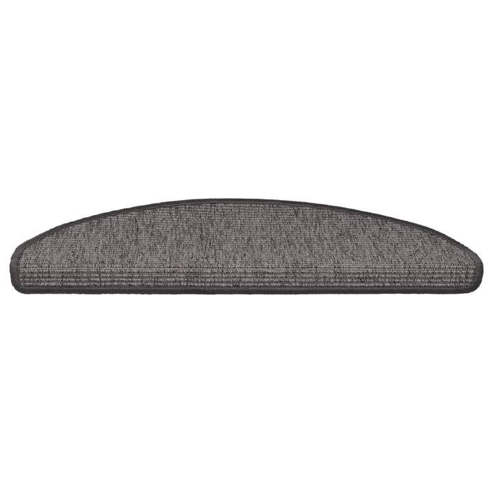 trappemåtter 15 stk. 65 x 21 x 4 cm beige og grå halvrunde store