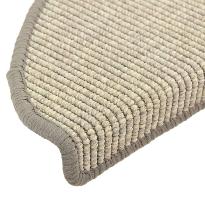 trappemåtter 15 stk. 65x21x4 cm sølv halvrund store