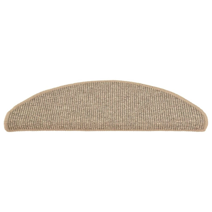 trappemåtter 15 stk. 65x21x4 cm mørkebeige halvrund store