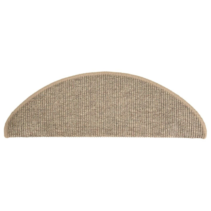 trappemåtter 15 stk. 65x21x4 cm mørkebeige halvrund store
