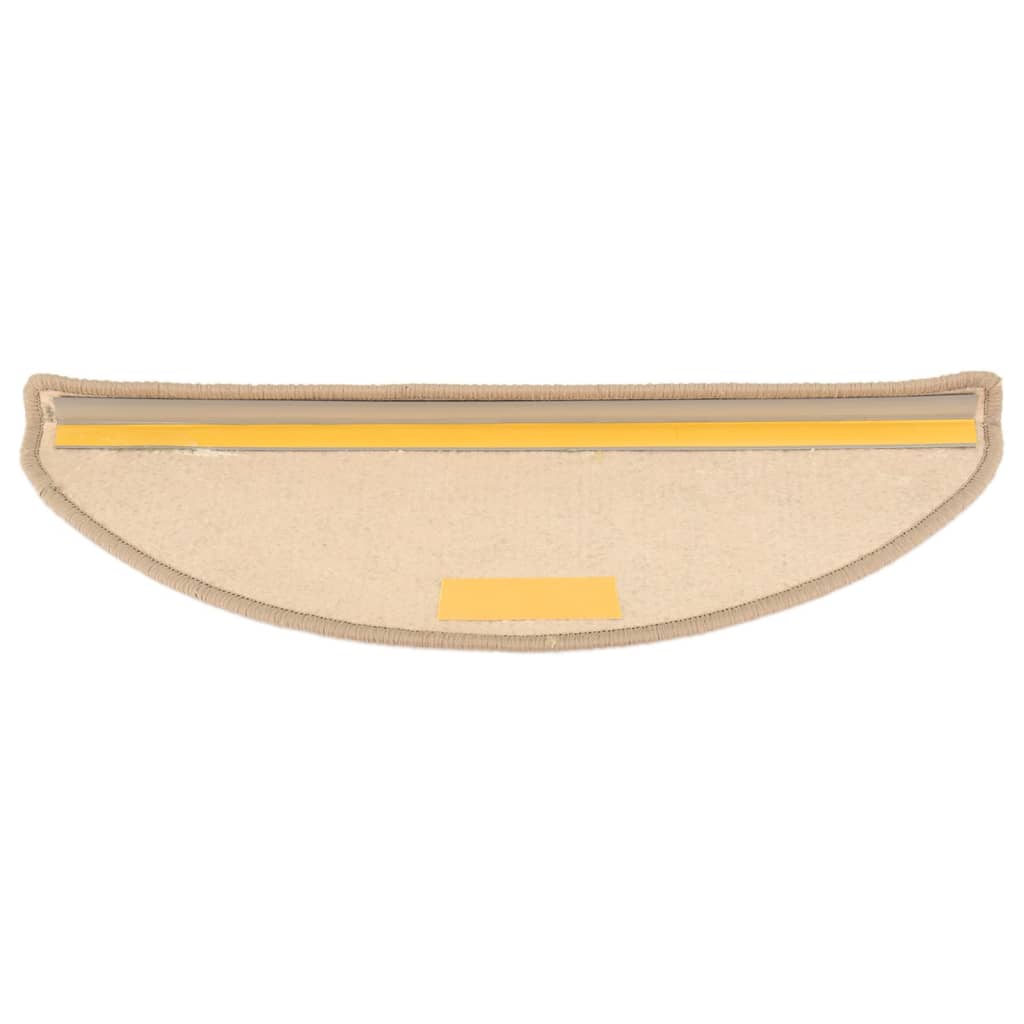 trappemåtter 15 stk. 65x21x4 cm mørkebeige halvrund store