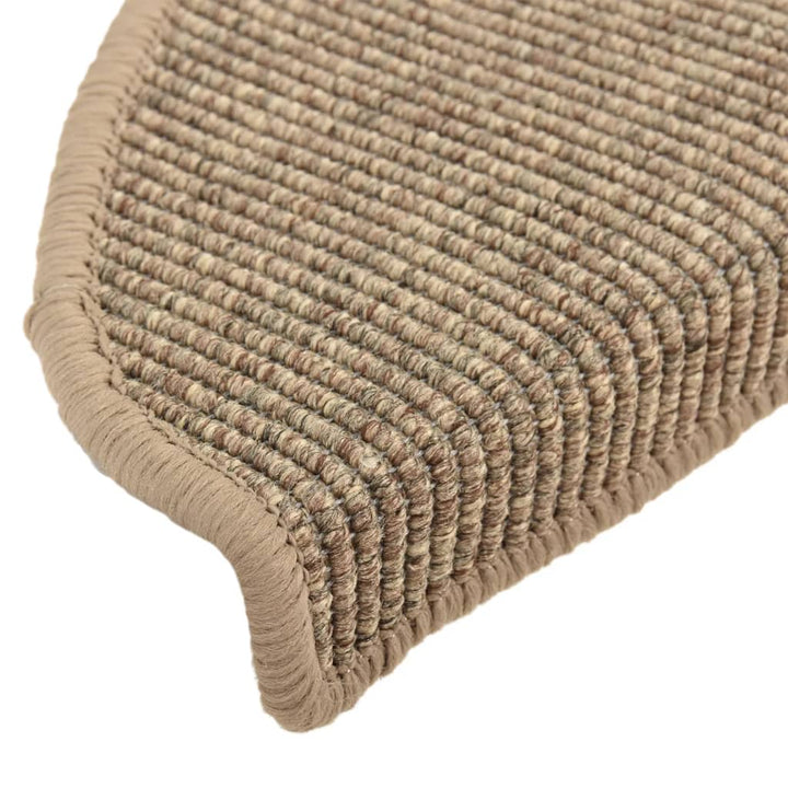 trappemåtter 15 stk. 65x21x4 cm mørkebeige halvrund store