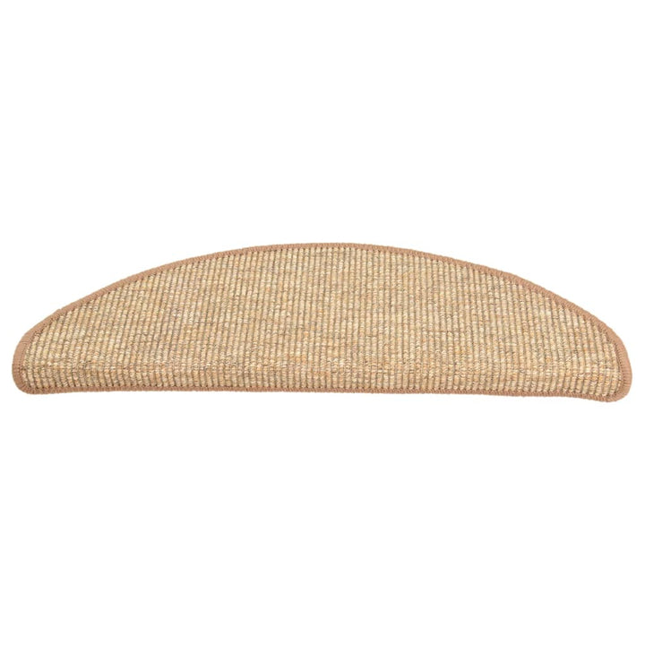 trappemåtter 15 stk. 65x21x4 cm lysebrune halvrunde store