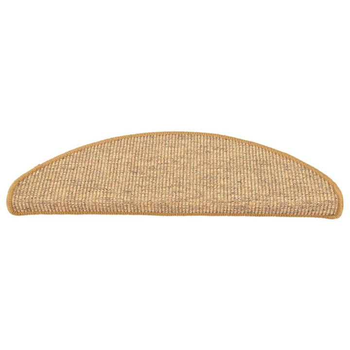 trappemåtter 15 stk. 65x21x4 cm sisal halvrund store