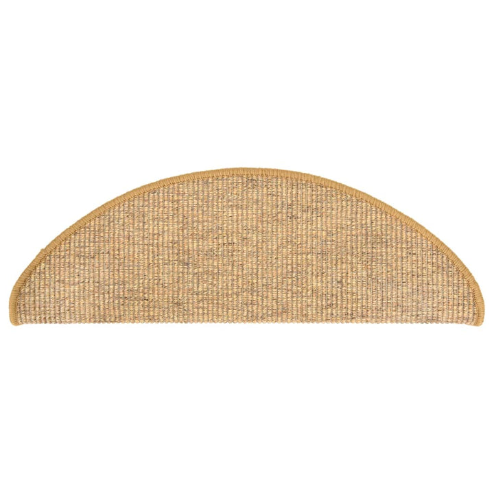 trappemåtter 15 stk. 65x21x4 cm sisal halvrund store