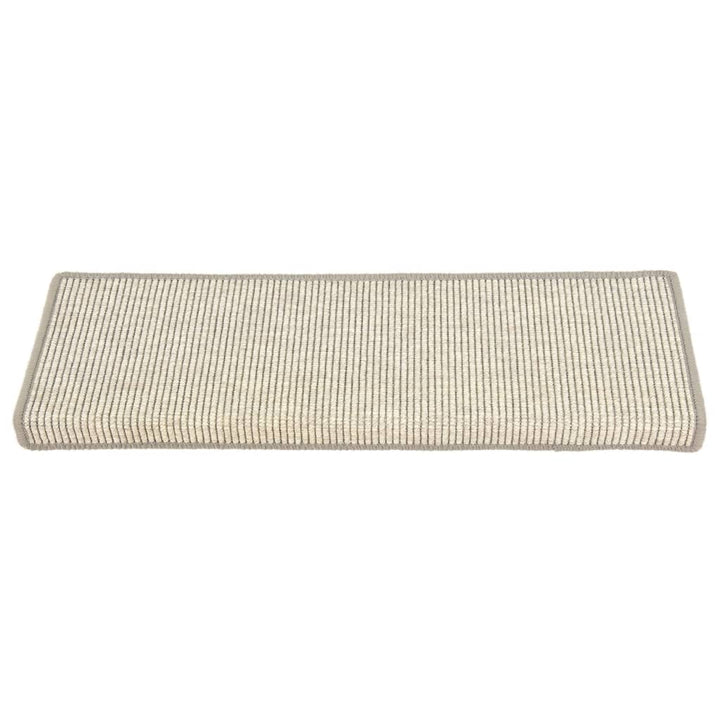 trappemåtter 15 stk. 65x21x4 cm sølv rektangulær kant