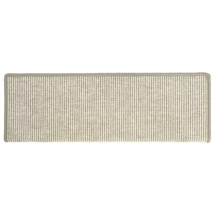 trappemåtter 15 stk. 65x21x4 cm sølv rektangulær kant