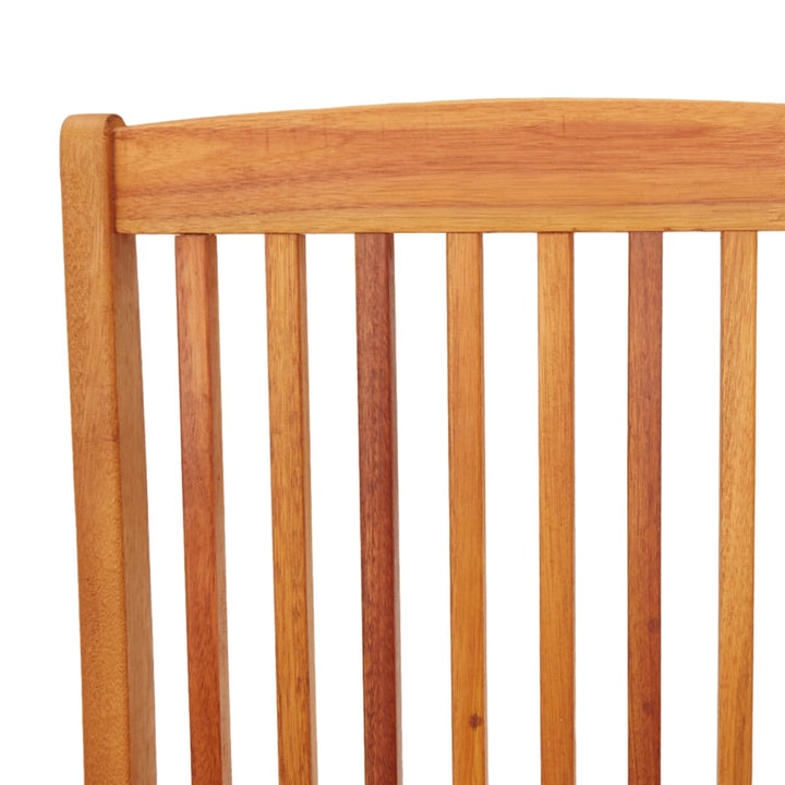 foldbare havestole 2 stk. massivt eukalyptustræ