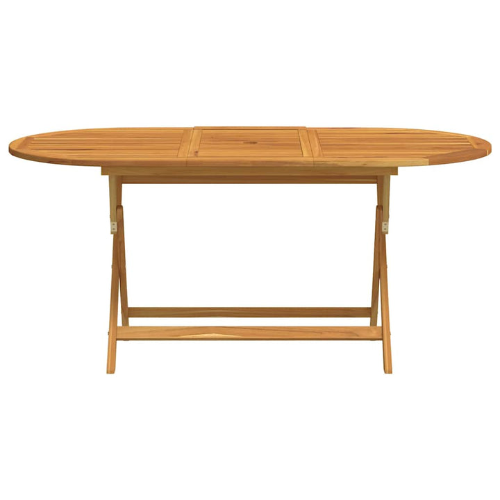 foldbart havebord 160x85x75 cm massivt eukalyptustræ