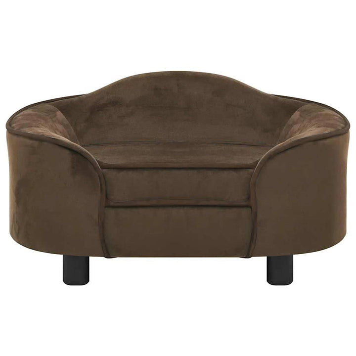 hundesofa 67x47x36 cm plys brun