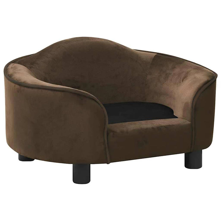 hundesofa 67x47x36 cm plys brun
