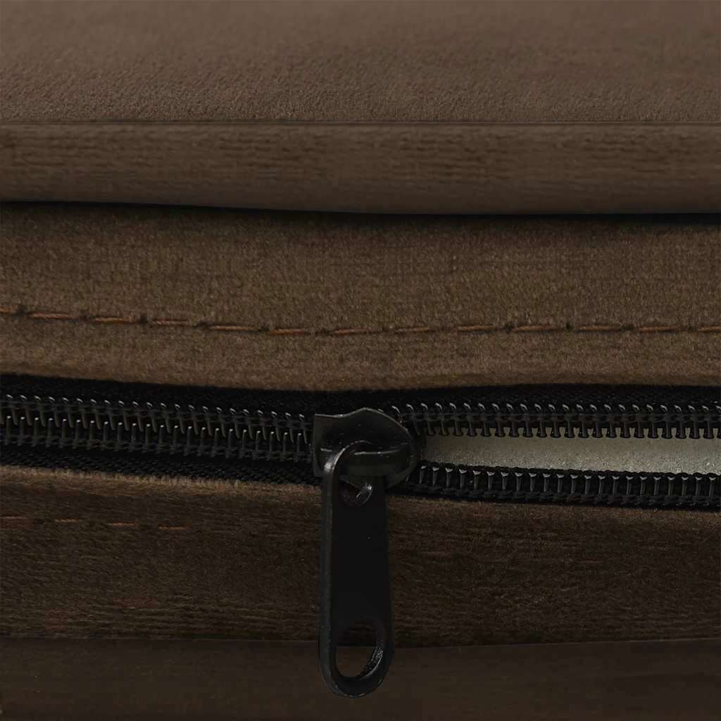 hundesofa 67x47x36 cm plys brun