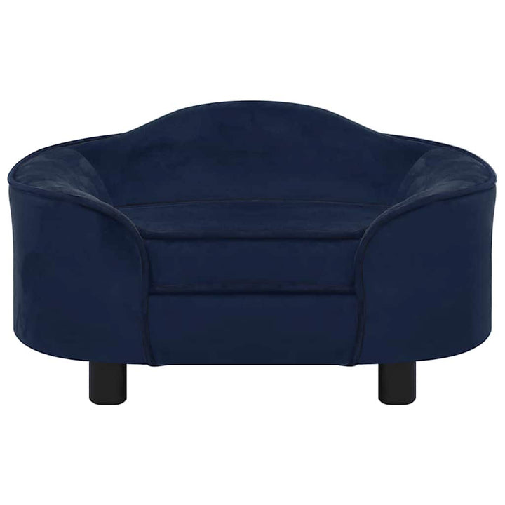 hundesofa 67x47x36 cm plys blå