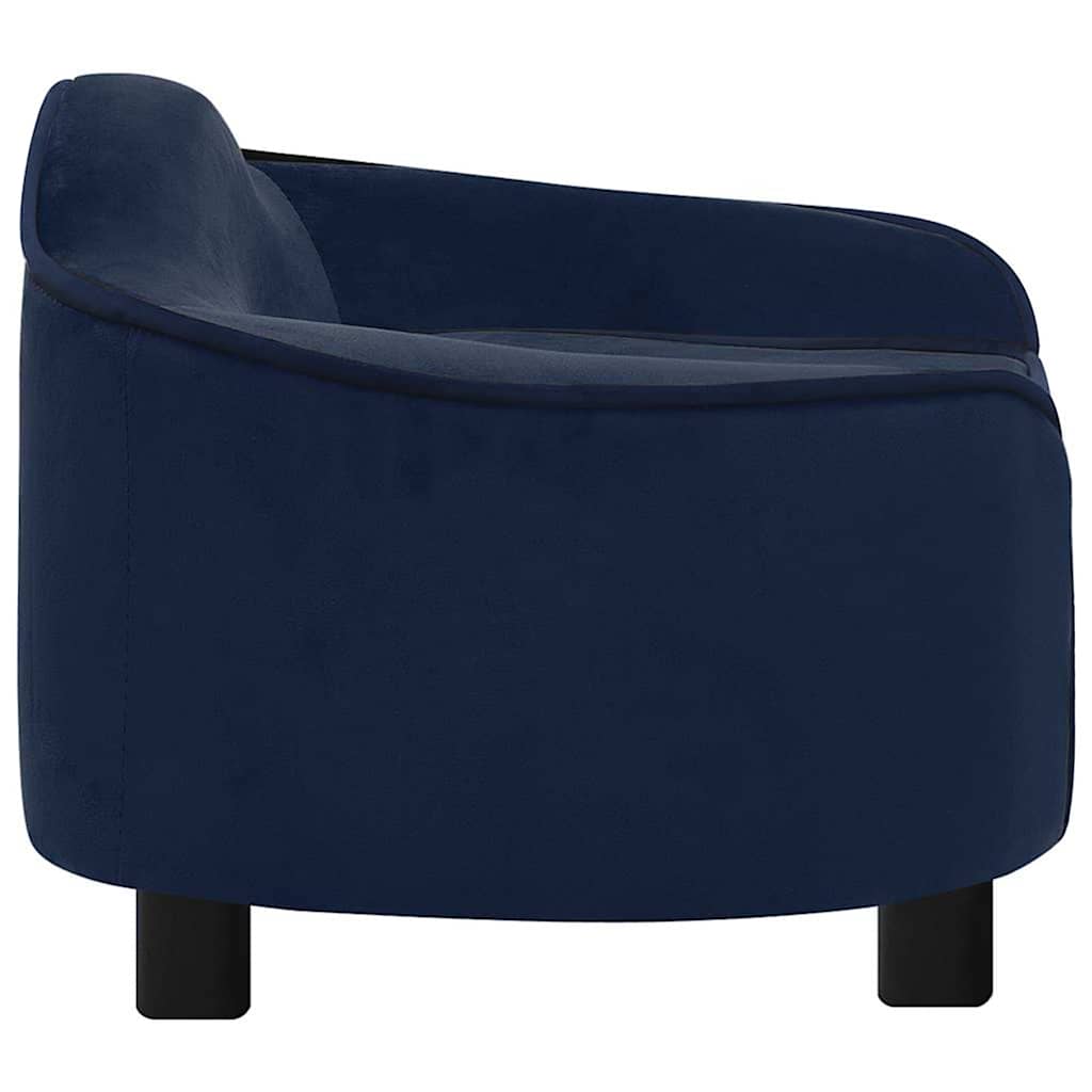 hundesofa 67x47x36 cm plys blå