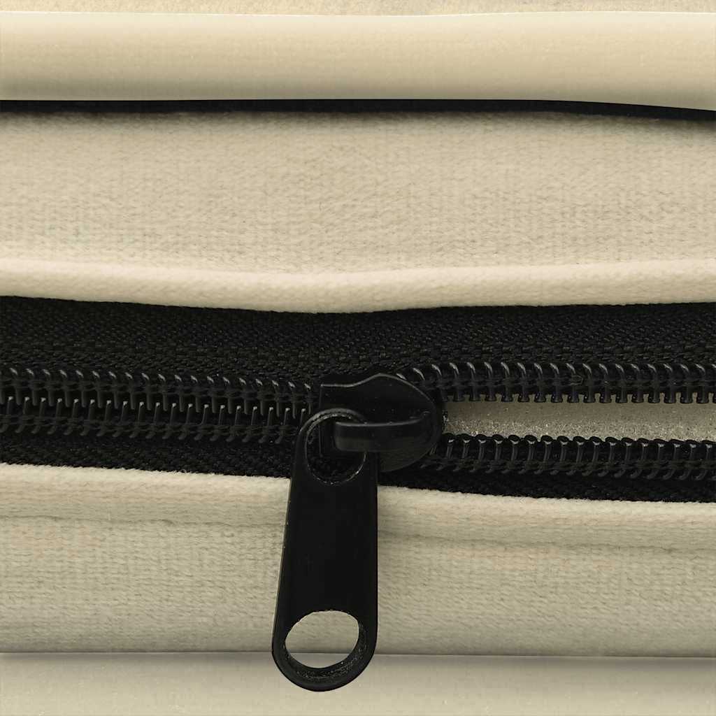 hundesofa 67x47x36 cm plys cremefarvet
