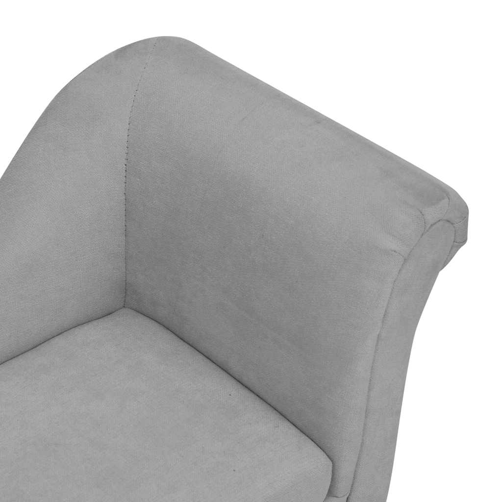 hundesofa med pude 83x44x44 cm plys grå