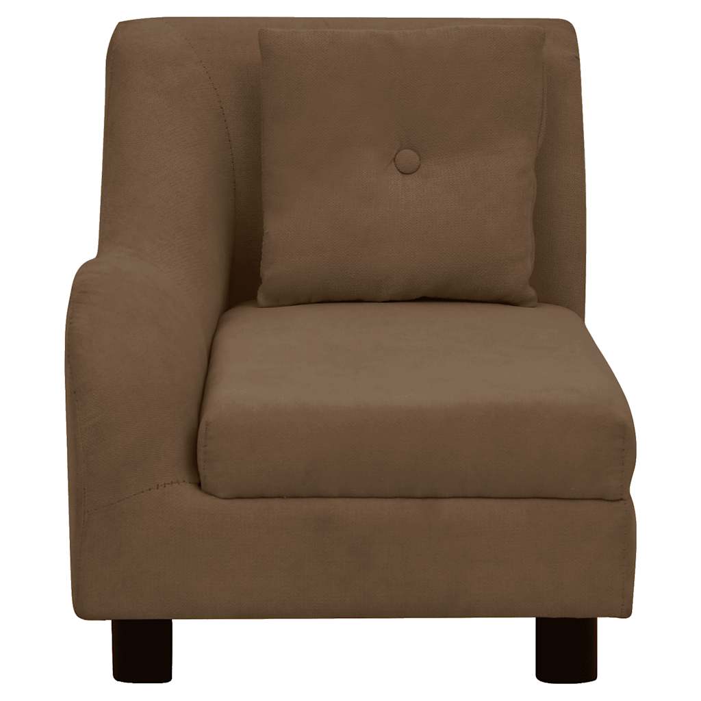 hundesofa med pude 83x44x44 cm plys brun