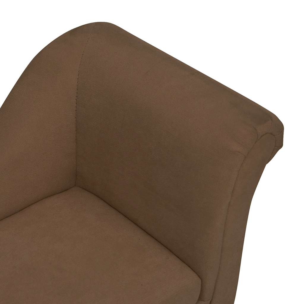 hundesofa med pude 83x44x44 cm plys brun