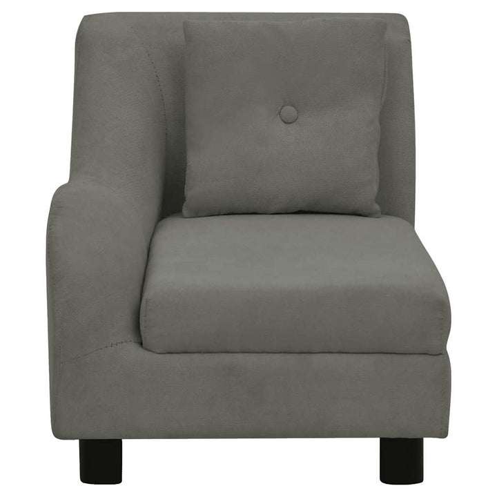 hundesofa med pude 83x44x44 cm plys mørkegrå