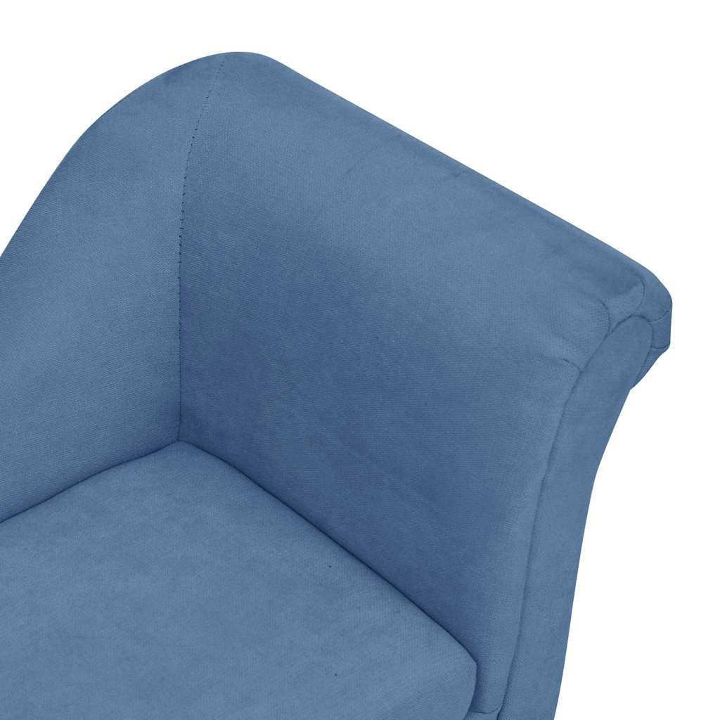 hundesofa med pude 83x44x44 cm plys blå