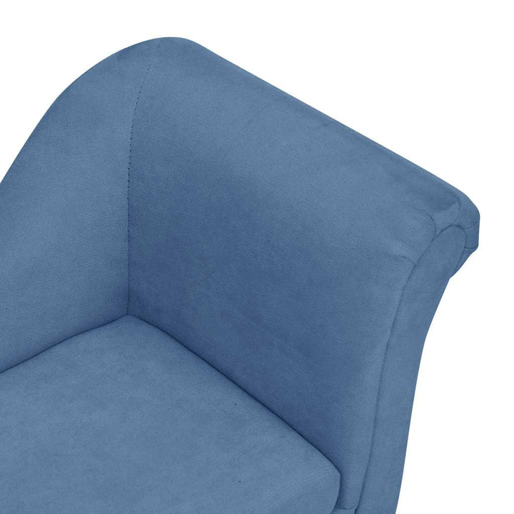 hundesofa med pude 83x44x44 cm plys blå