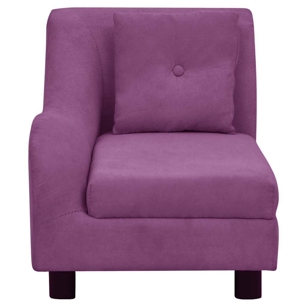 hundesofa med pude 83x44x44 cm plys bordeauxfarvet